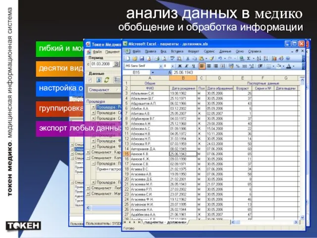 анализ данных в медико гибкий и мощный механизм выборки данных обобщение и