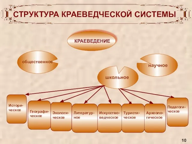 СТРУКТУРА КРАЕВЕДЧЕСКОЙ СИСТЕМЫ 10