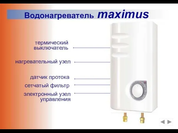 Водонагреватель maximus термический выключатель нагревательный узел датчик протока электронный узел управления сетчатый фильтр