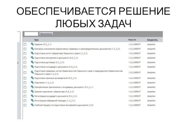 ОБЕСПЕЧИВАЕТСЯ РЕШЕНИЕ ЛЮБЫХ ЗАДАЧ