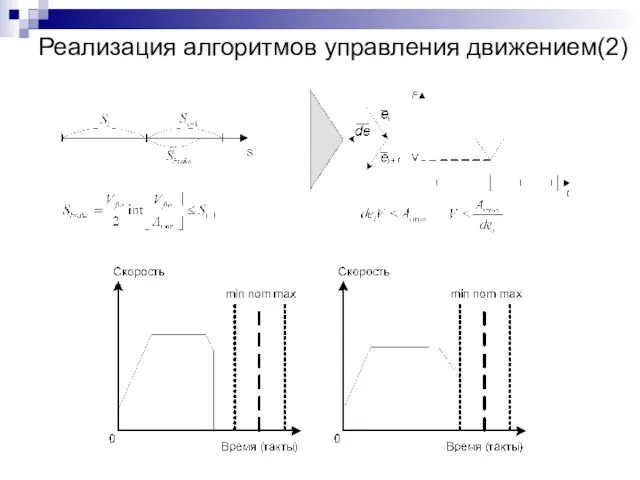 Реализация алгоритмов управления движением(2)