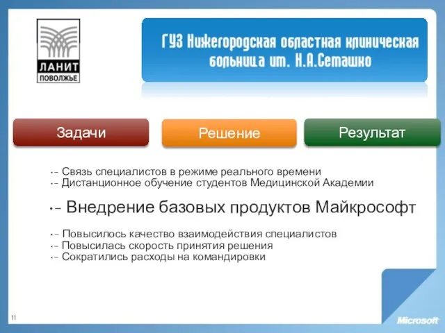 - Связь специалистов в режиме реального времени - Дистанционное обучение студентов Медицинской