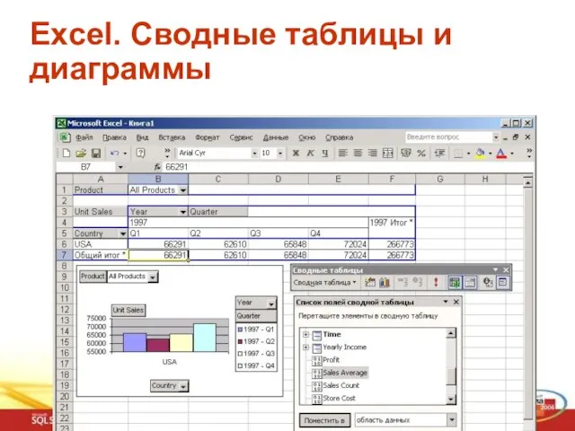 Excel. Сводные таблицы и диаграммы