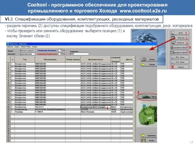 VI.3. Спецификации оборудования, комплектующих, расходных материалов - разделе перечень (2) доступны спецификации