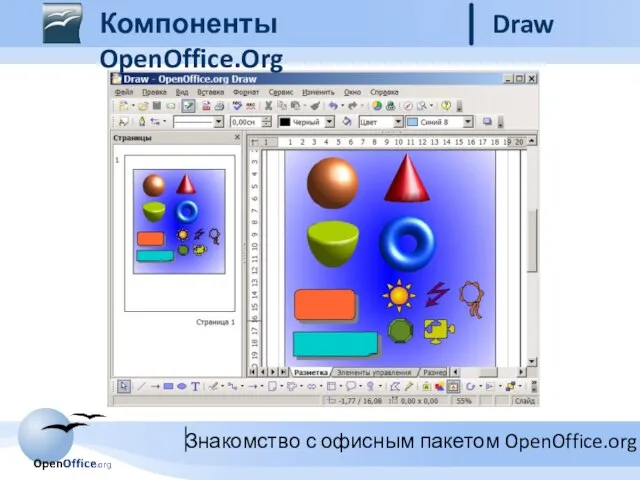 Компоненты OpenOffice.Org Draw