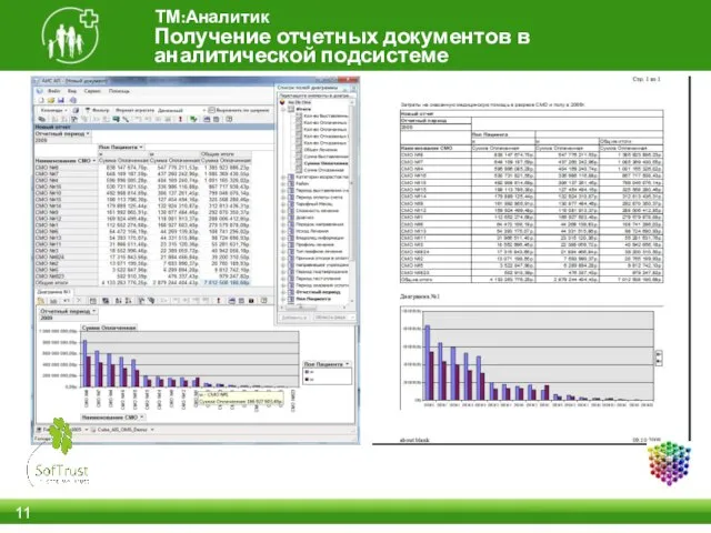 Получение отчетных документов в аналитической подсистеме ТМ:Аналитик