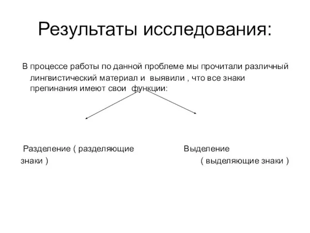 Результаты исследования: В процессе работы по данной проблеме мы прочитали различный лингвистический