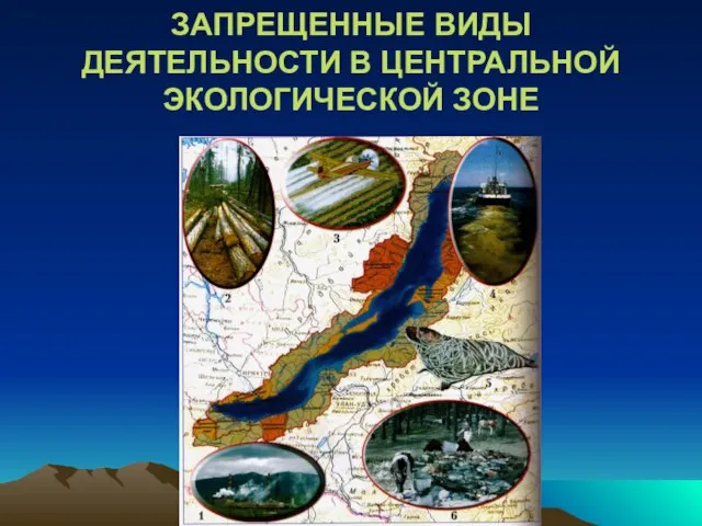 ЗАПРЕЩЕННЫЕ ВИДЫ ДЕЯТЕЛЬНОСТИ В ЦЕНТРАЛЬНОЙ ЭКОЛОГИЧЕСКОЙ ЗОНЕ