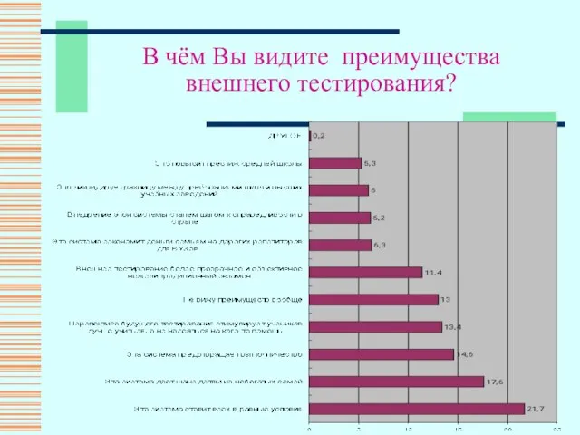 В чём Вы видите преимущества внешнего тестирования?