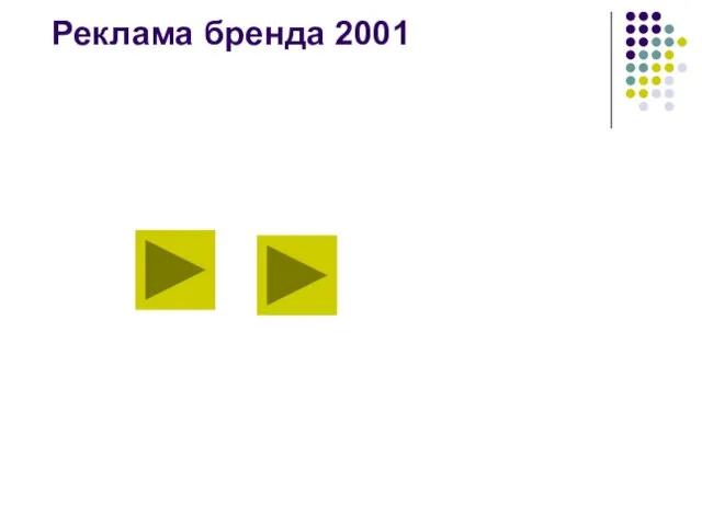 Реклама бренда 2001