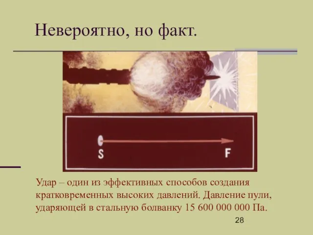 Невероятно, но факт. Удар – один из эффективных способов создания кратковременных высоких