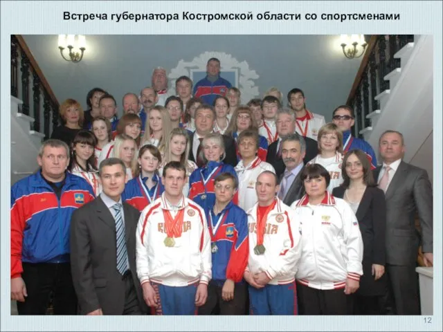 Встреча губернатора Костромской области со спортсменами
