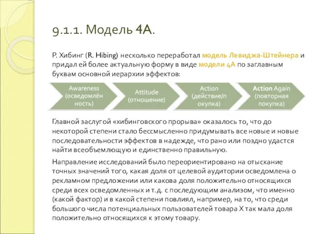 9.1.1. Модель 4A. Р. Хибинг (R. Hibing) несколько переработал модель Левиджа-Штейнера и