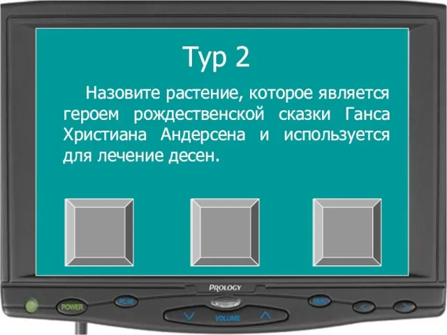 Д У Б Тур 2 Назовите растение, которое является героем рождественской сказки