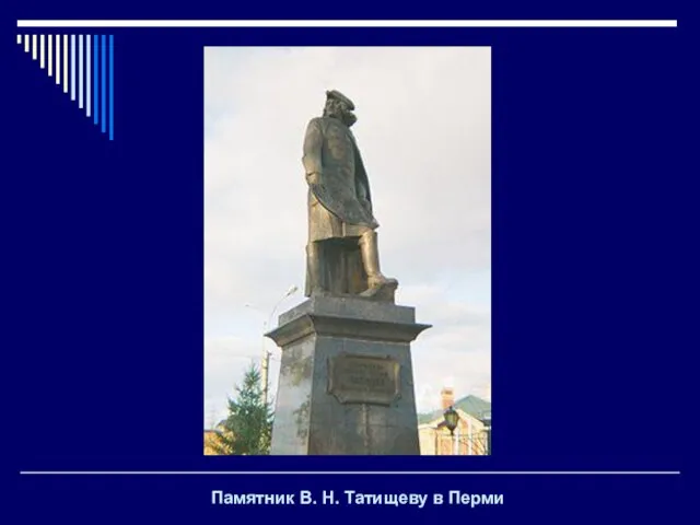 Памятник В. Н. Татищеву в Перми