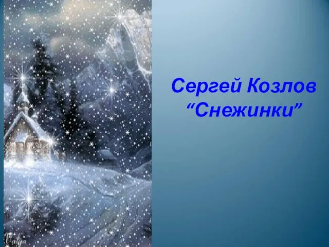 Сергей Козлов “Снежинки”