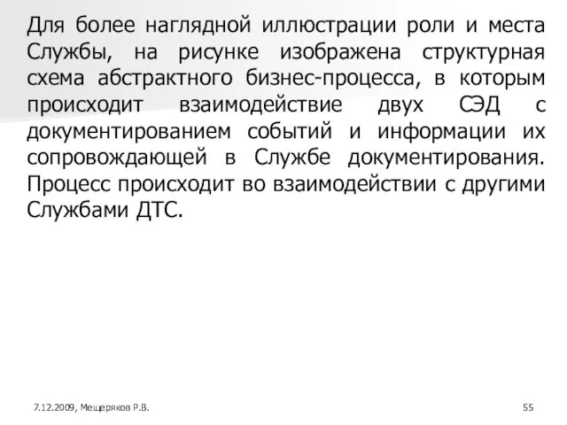 Для более наглядной иллюстрации роли и места Службы, на рисунке изображена структурная