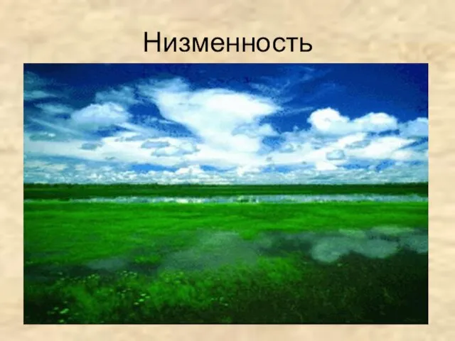 Низменность