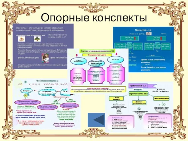 Опорные конспекты