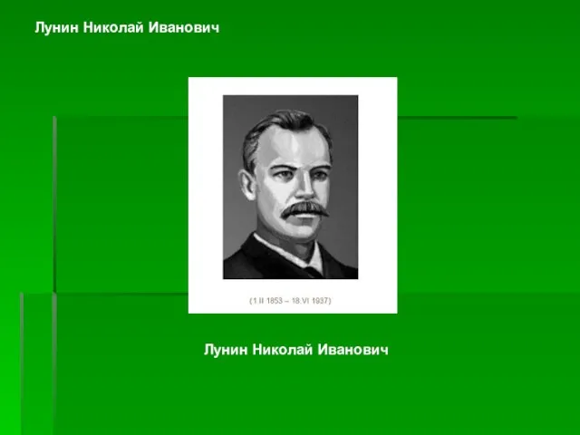 Лунин Николай Иванович Лунин Николай Иванович