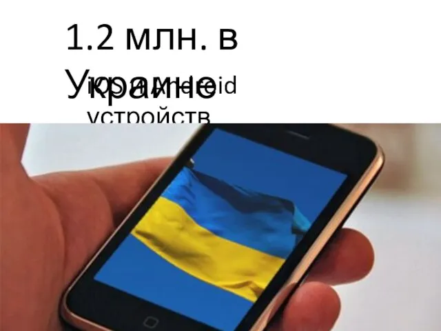 1.2 млн. в Украине iOS и Android устройств