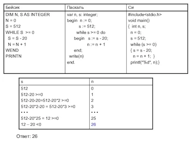 Ответ: 26