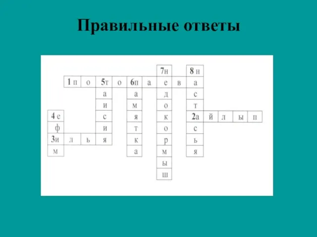 Правильные ответы