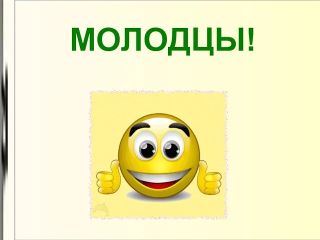 МОЛОДЦЫ!