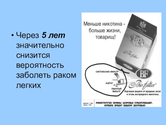 Через 5 лет значительно снизится вероятность заболеть раком легких