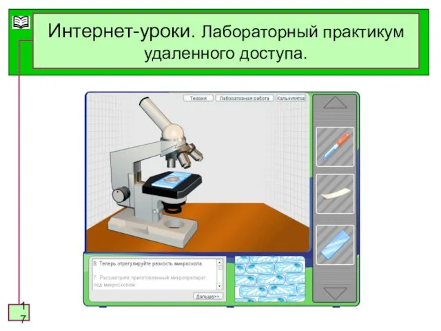 Интернет-уроки. Лабораторный практикум удаленного доступа.