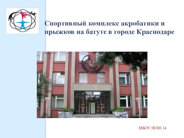 МБОУ НОШ 34 Спортивный комплекс акробатики и прыжков на батуте в городе Краснодаре