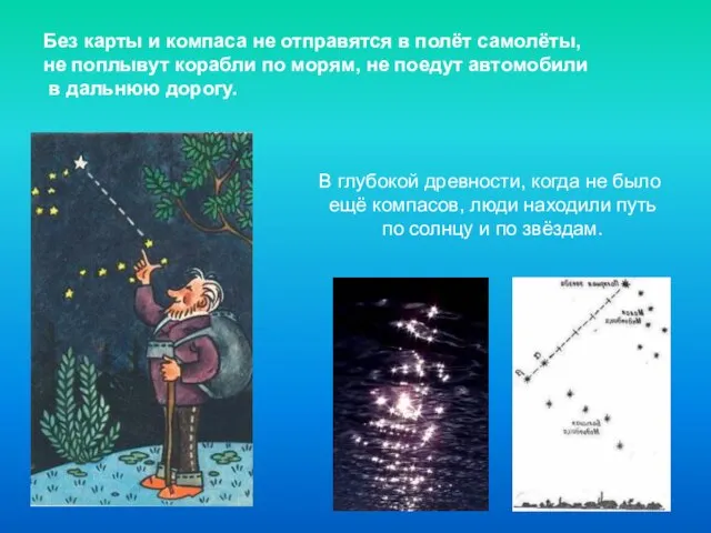 Без карты и компаса не отправятся в полёт самолёты, не поплывут корабли