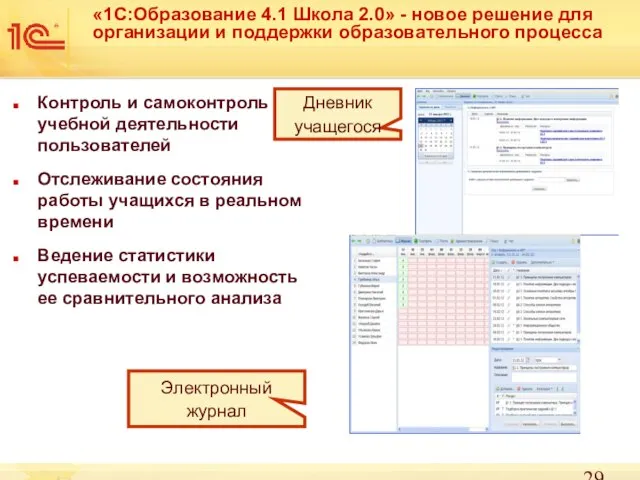 «1С:Образование 4.1 Школа 2.0» - новое решение для организации и поддержки образовательного