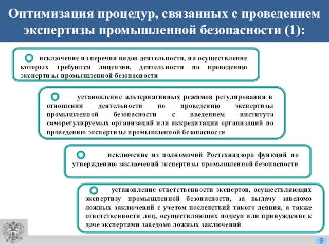 Оптимизация процедур, связанных с проведением экспертизы промышленной безопасности (1): исключение из перечня