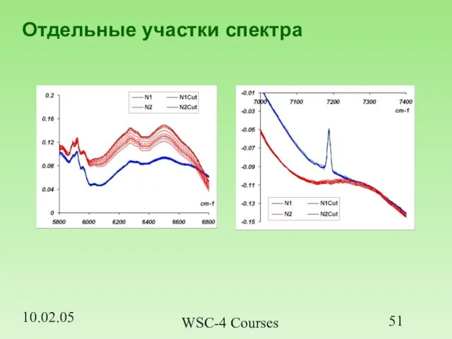 10.02.05 WSC-4 Courses Отдельные участки спектра