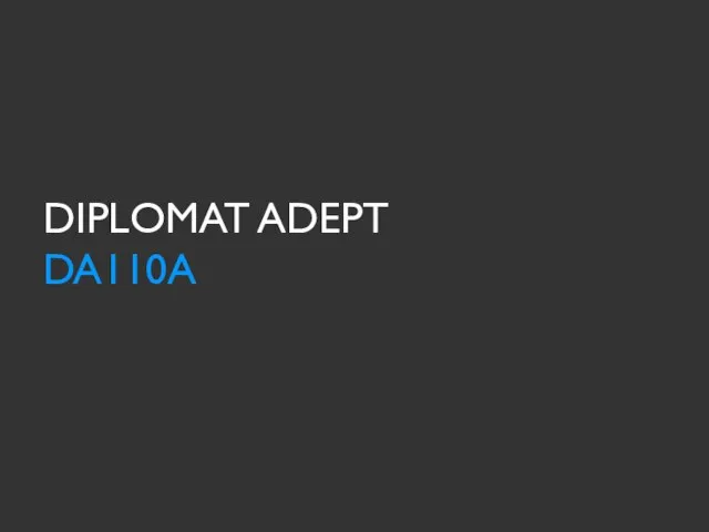 DIPLOMAT ADEPT DA110A