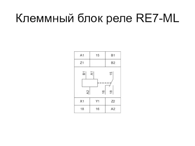 Клеммный блок реле RE7-ML