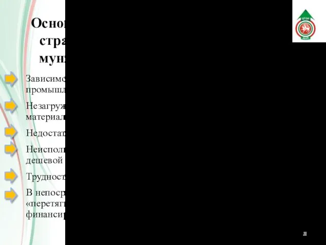 Основные предпосылки формирования стратегии развития Зеленодольского муниципального района до 2020 года Зависимость