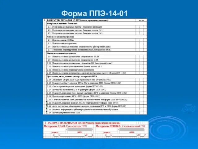 Форма ППЭ-14-01