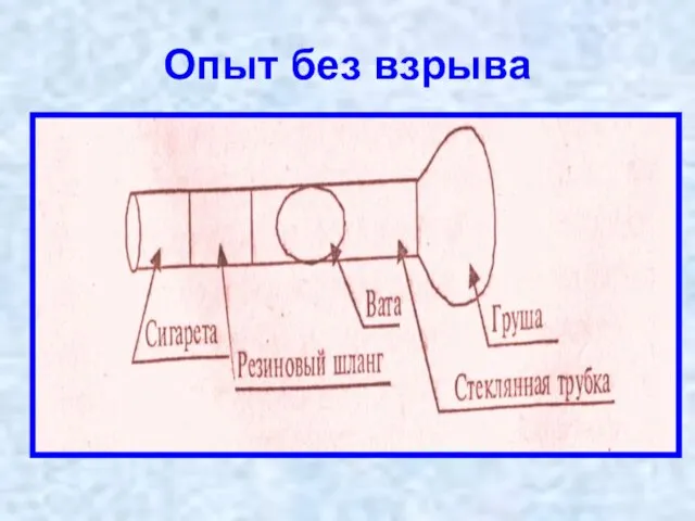 Опыт без взрыва