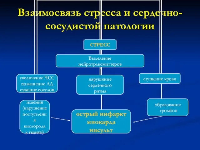 Взаимосвязь стресса и сердечно-сосудистой патологии