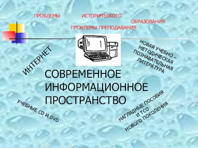 ПРОБЛЕМЫ ИСТОРИЧЕСКОГО ОБРАЗОВАНИЯ ПРОБЛЕМЫ ПРЕПОДАВАНИЯ СОВРЕМЕННОЕ ИНФОРМАЦИОННОЕ ПРОСТРАНСТВО ИНТЕРНЕТ НАГЛЯДНЫЕ ПОСОБИЯ И