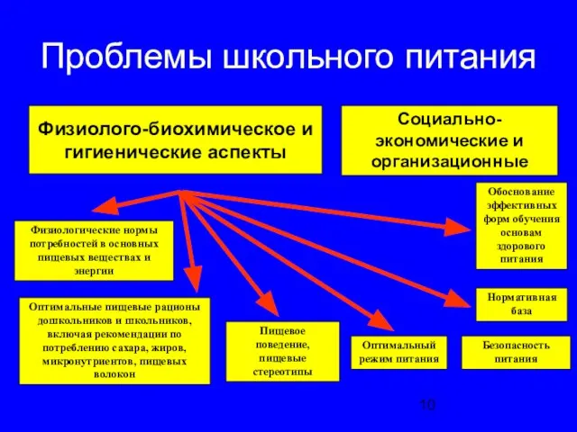 Проблемы школьного питания Физиолого-биохимическое и гигиенические аспекты Физиологические нормы потребностей в основных