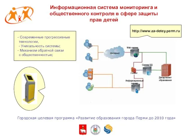 Городская целевая программа «Развитие образования города Перми до 2010 года» Информационная система