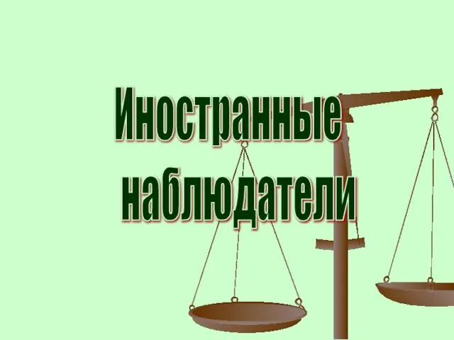 Иностранные наблюдатели