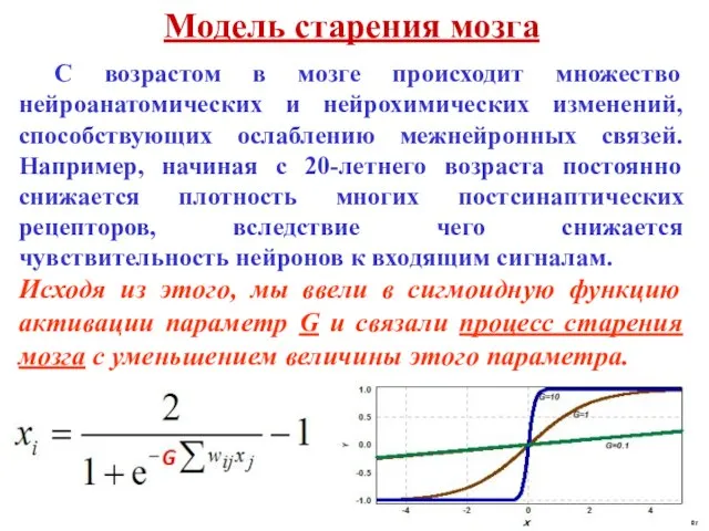 Age Модель старения мозга С возрастом в мозге происходит множество нейроанатомических и