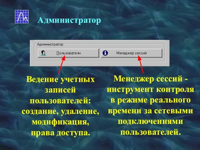 Администратор Менеджер сессий - инструмент контроля в реальном режиме времени за сетевыми подлючениями.