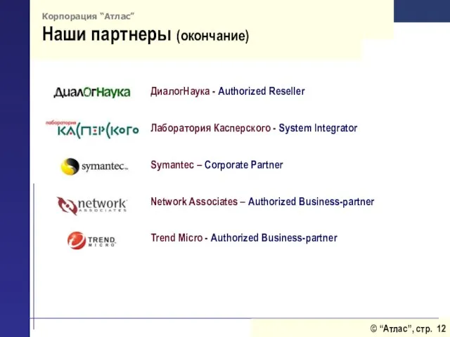 ДиалогНаука - Authorized Reseller Лаборатория Касперского - System Integrator Symantec – Corporate