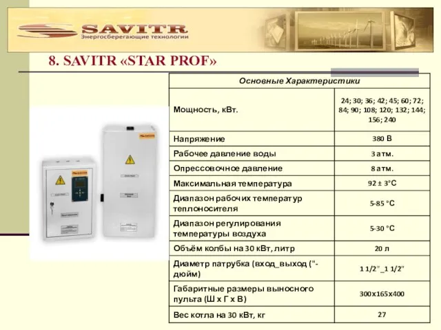 8. SAVITR «STAR PROF»