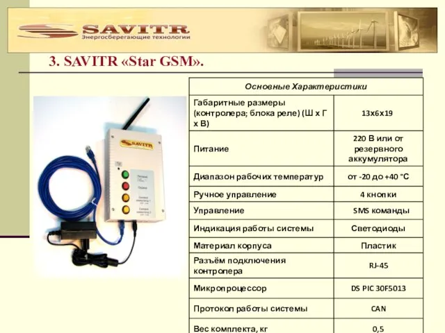 3. SAVITR «Star GSM».